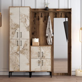 Hanah Home Berlin ABC - Nogal y Blanco